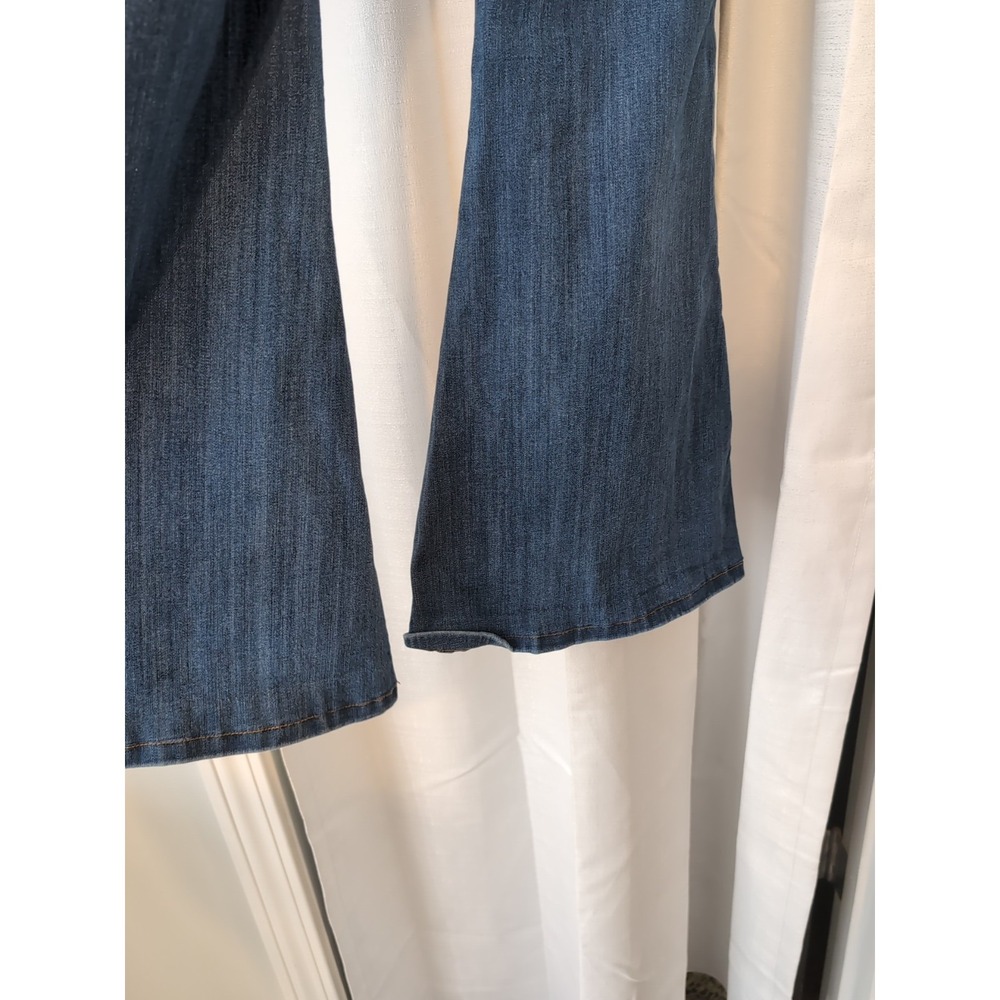 Judy Blue Pull On Super Flare‎ Jeans Women Size 0/24 Bell Bottoms Medium Wash - Picture 7 of 12